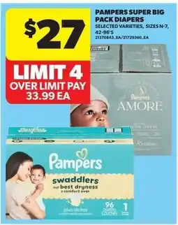 Dominion Pampers super big pack diapers offer