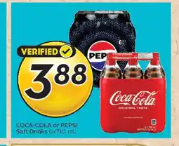 Safeway COCA-COLA or PEPSI Soft Drinks offer