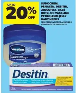 Dominion Sudocrem, penaten, desitin, zincofax, baby butz, or vaseline petroleum jelly baby needs offer
