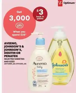 Dominion Aveeno, johnson's & johnson's, desitin or penaten offer
