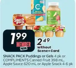 Safeway SNACK PACK Puddings or Gels offer