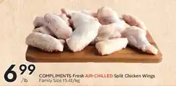 Safeway COMPLIMENTS Fresh AIR-CHILLED Split Chicken Wings offer