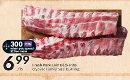 Safeway Fresh Pork Loin Back Ribs offer