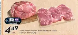 Safeway Fresh Pork Shoulder Blade Roasts or Steaks offer