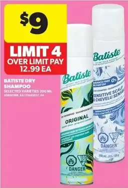 Dominion Batiste dry shampoo offer