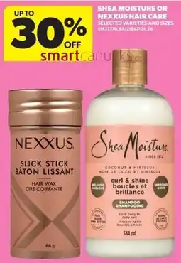 Dominion Shea moisture or nexxus hair care offer