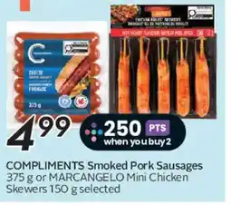 Safeway COMPLIMENTS Smoked Pork Sausages offer