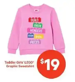 Atlantic Superstore Toddler Girls Lego Graphic Sweatshirt offer