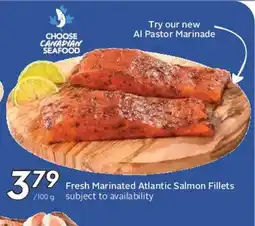Safeway Fresh Marinated Atlantic Salmon Fillets offer