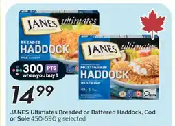 Safeway JANES Ultimates Breaded or Battered Haddock, Cod or Sole offer
