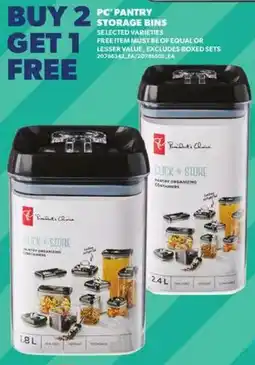 Atlantic Superstore Pc pantry storage bins offer