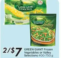 Safeway GREEN GIANT Frozen Vegetables or Valley Selections offer