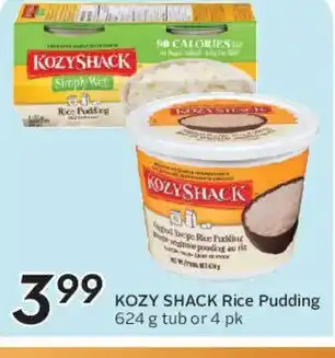 Safeway KOZY SHACK Rice Pudding offer