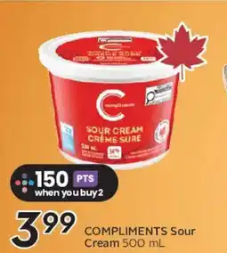 Safeway COMPLIMENTS Sour Cream offer