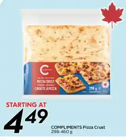 Safeway COMPLIMENTS Pizza Crust offer