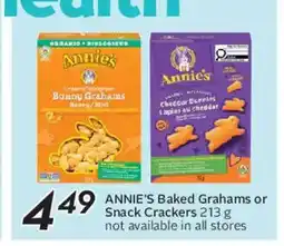 Safeway ANNIE'S Baked Grahams or Snack Crackers offer