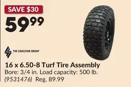 Princess Auto 16 x 6.50-8 Turf Tire Assembly offer