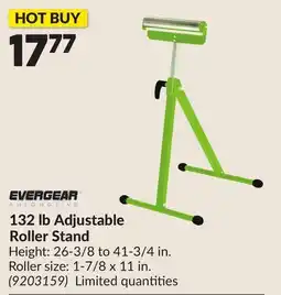 Princess Auto 132 lb Adjustable Roller Stand offer