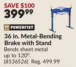 Princess Auto 36 in. Metal-Bending Brake with Stand offer