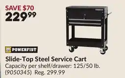 Princess Auto Slide-Top Steel Service Cart offer