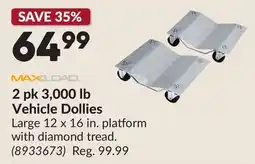 Princess Auto 2 pk 3,000 lb Vehicle Dollies offer