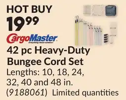 Princess Auto 42 pc Heavy-Duty Bungee Cord Set offer