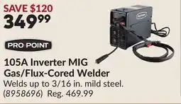 Princess Auto 105A Inverter MIG Gas/Flux-Cored Welder offer