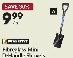 Princess Auto Square Point Fibreglass Mini D-Handle Shovels offer
