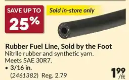 Princess Auto 3/16 in. Rubber Fuel Line, Sold by the Foot offer