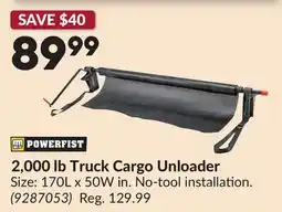 Princess Auto 2,000 lb Truck Cargo Unloader offer