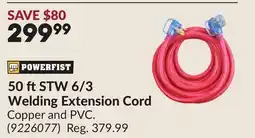 Princess Auto 50 ft STW 6/3 Welding Extension Cord offer