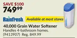 Princess Auto 40,000 Grain Water Softener offer