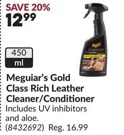 Princess Auto Gold Class Rich Leather Cleaner/Conditioner offer