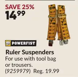 Princess Auto Ruler Suspenders offer