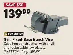 Princess Auto 8 in. Fixed-Base Bench Vise offer