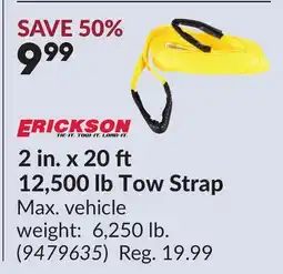 Princess Auto 2 in. x 20 ft 12,500 lb Tow Strap offer