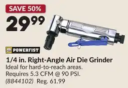 Princess Auto 1/4 in. Right-Angle Air Die Grinder offer