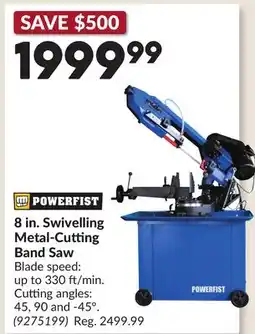 Princess Auto 8 in. Swivelling Metal-Cutting Band Saw offer