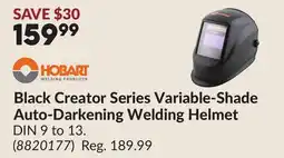 Princess Auto Black Creator Series Variable-Shade Auto-Darkening Welding Helmet offer