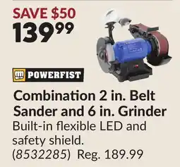 Princess Auto Combination 2 in. Belt Sander and 6 in. Grinder offer