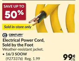Princess Auto 16/3 SOOW Electrical Power Cord, Sold by the Foot offer