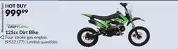 Princess Auto 125cc Dirt Bike offer
