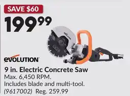 Princess Auto 9 in. Electric Concrete Saw offer