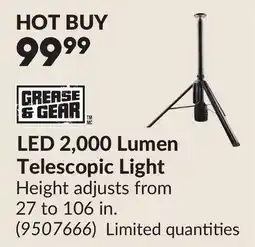 Princess Auto LED 2,000 Lumen Telescopic Light offer