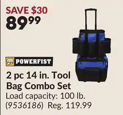 Princess Auto 2 pc 14 in. Tool Bag Combo Set offer