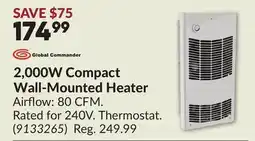 Princess Auto 2,000W Compact Wall-Mounted Heater offer