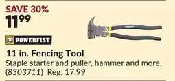 Princess Auto 11 in. Fencing Tool offer