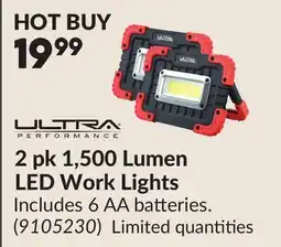 Princess Auto 2 pk 1,500 Lumen LED Work Lights offer