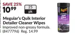 Princess Auto Quik Interior Detailer Cleaner Wipes offer