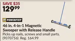 Princess Auto 46 in. 4-in-1 Magnetic Sweeper with Release Handle offer